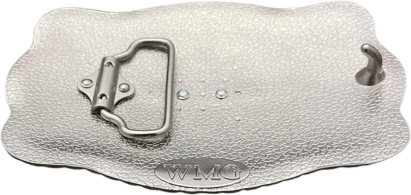 WMG Masonic Mason Symbol Logo Large Huge Rodeo Western Gold Tone Belt Buckle Fits Up to 2 Inch Belts - Image 3